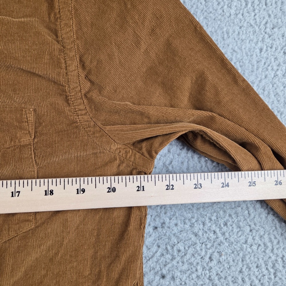 UNTUCKit Shirt Mens Medium Brown Corduroy Button Up Cord One Pocket - Picture 4 of 7